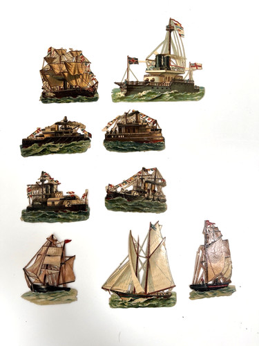 Victorian die cut scraps ww1 - die,