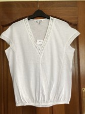 Next White Bubble Hem T Shirt