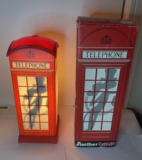 Vintage NUZ Pink Panther Telephone Box Lamp- Tested & Working- Boxed- Rare