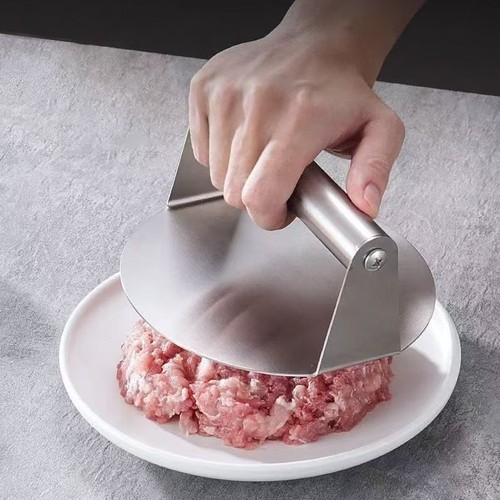 Stainless steel smash burger - steel,
