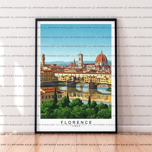 Florence italy unframed - florence,