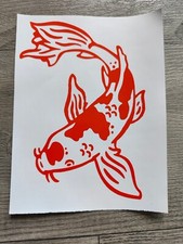 Koi Carp Fish Sticker Vinyl Decal. Wall Art, Car, Garden, Pond, Glass, Window