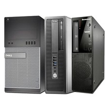 FAST COMPUTER PC i7 4th QUAD DESKTOP SFF TOWER SET 16GB RAM WINDOWS 10 HDD & SSD