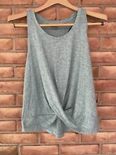 Calia by Carrie Underwood Women’s Green Cloud Flow Wrap Front Tank Top Medium