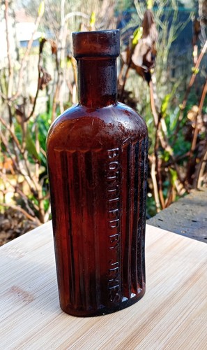 Vintage amber brown - amber, /