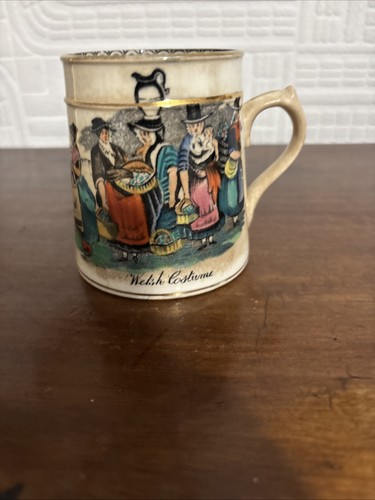 Antique welsh costume - welsh, mug