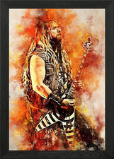 Zakk Wylde Guitarist Framed
