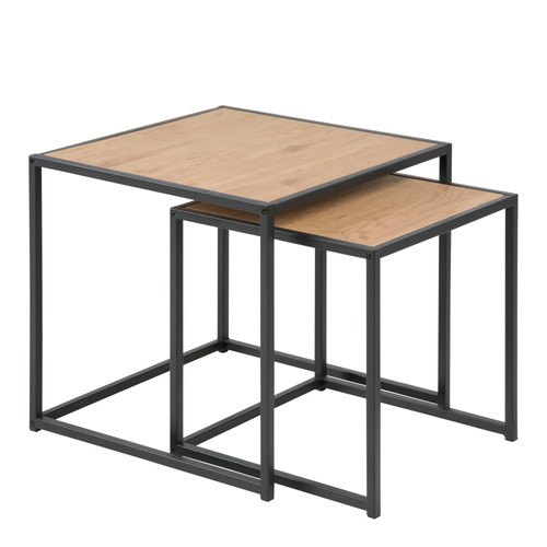 Black metal nest tables - nest, of