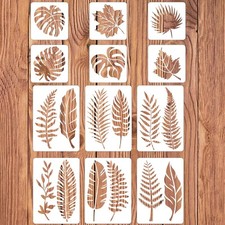 12Pcs Large Leaf Painting