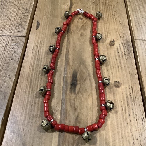 Vintage tribal red coral - red,
