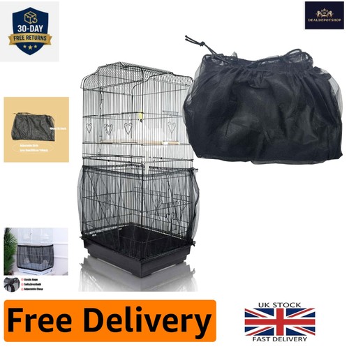 Breathable black bird cage - breathable,