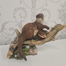 Country Artists Daybreak - Otter & Cub 05157 Figure Natural World Animal 