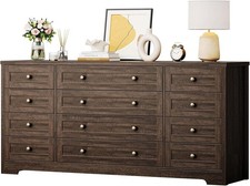 Wooden Dresser with 12 Drawer
