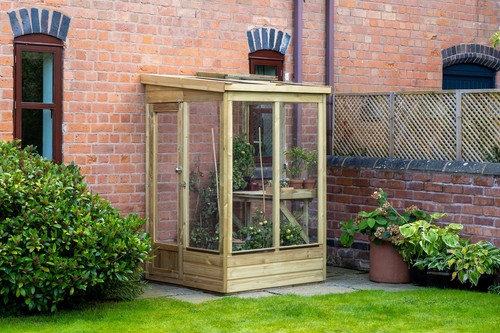 Forest lean green house x - house, 4