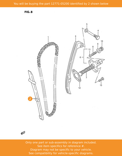 Suzuki guide cam chain - guide,,