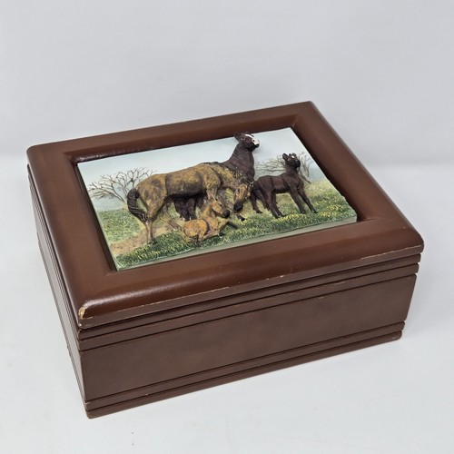 Unique vtg rare wooden lined - wooden,