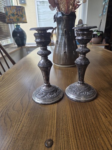 Pair hallmarked silver - pair,