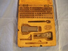 Model mark  interchangeable punching set  stamps size 1/16" 1.5mm