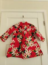 kids red chinese dress with collar for 120 cm