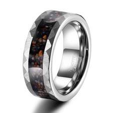 Silver Tungsten Carbide Ring