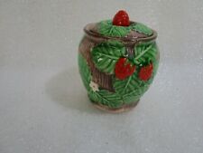 Vintage Japan Maruhon Ware Strawberry  Jam Jar , Preserve Pot ,  Rare