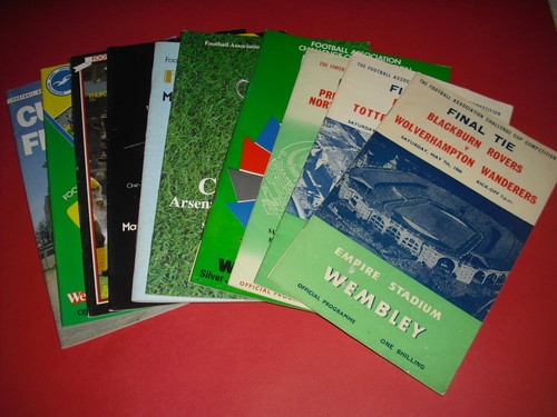 Cup final programmes 1954 - programmes, (1954