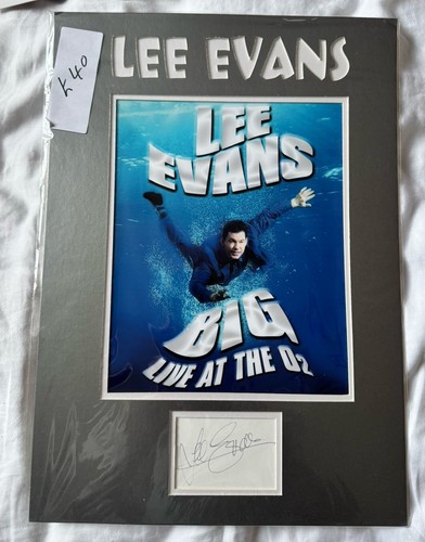 Lee evans signed index - evans, card