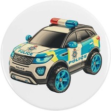 'Toy Police Car' Button Pin