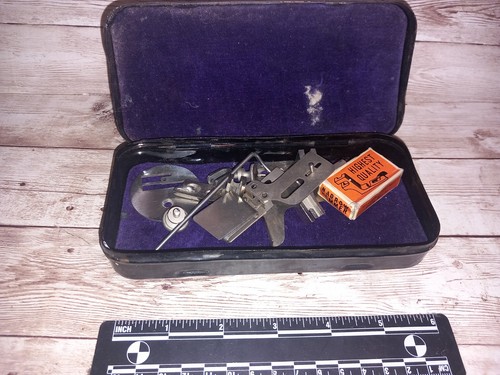 Vintage sewing metal case - vintage,