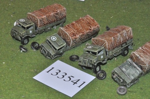 15mm ww2 allied 4 trucks - -,