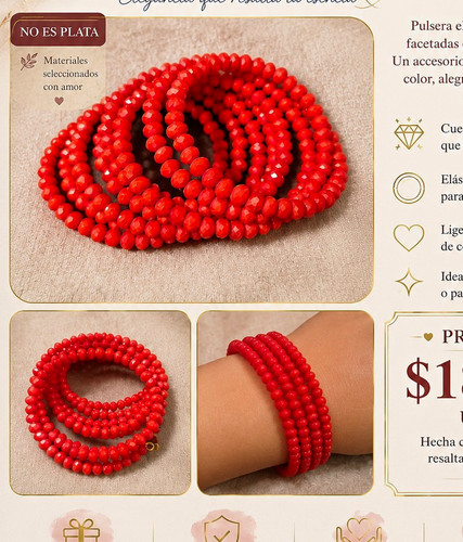 Sarevana jewelry red glass - jewelry,