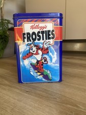 Kellogg's Frosties Rare Vintage Cereal Tin - Collectible Storage Container
