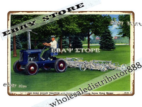 Tin sign 1942 tractor with - sign,