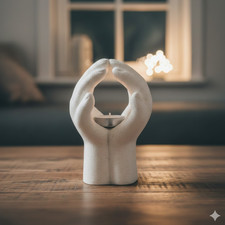 Tealight candle holder praying - holder,
