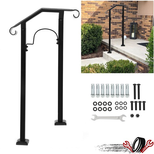 Steel step handrail stair - steel,