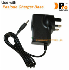 QUALITY REPLACEMENT,  AC/DC UK MAINS ADAPTER- FOR PASLODE CHARGER BASE