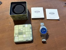 RARE FOSSIL Big Tic JR-8096 Blue Quartz Animated Watch, Box, New Battery needed