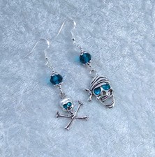 Tibetan Silver Pirate Earrings