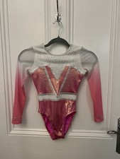 Quatro Long Sleeve Gymnastics Leotard, Size AXS/ 32