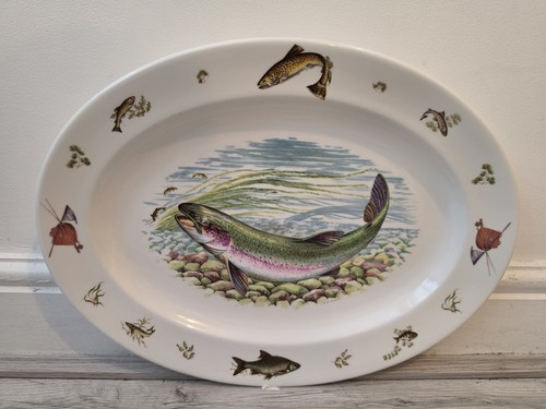 Vintage ceramic fish serving - ceramic,