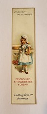 Rare vintage/antique Cadbury Bournville Industry advertising bookmark bookmarker