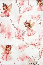 100% Cotton Fabric Pink Beige