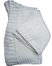 MARKS AND SPENCER CHUNKY KNIT CROP CARDIGAN SIZE 16 -18.  CREAMY ladies. FASHION