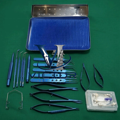 Eye cataract titanium set - set, 21