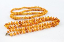 Amber Necklaces Individually Knotted Butterscotch Baltic x 2