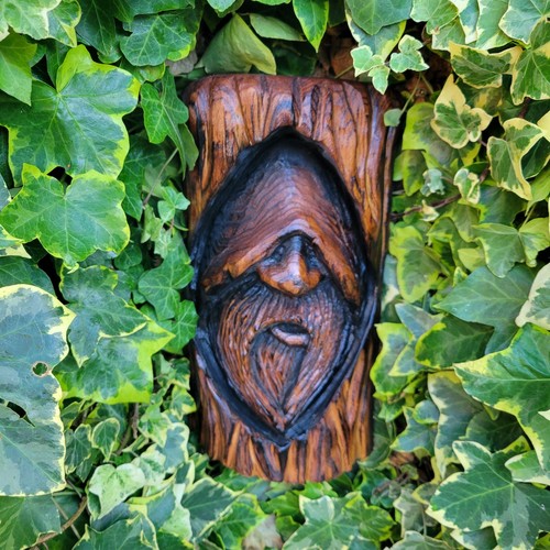 Chainsaw carved gonk - chainsaw, gnome