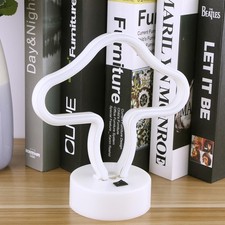 Warm White Powered Neon Shape