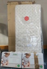 The Little Green Sheep Natural Crib Mattress 89x39 BNIB & 2x 38x85 Protectors