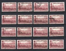1952 Papua New Guinea PNG 2'6 Sheep Used 16 Stamps