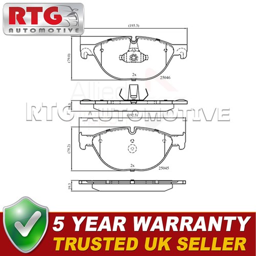 Front brake pads - front,